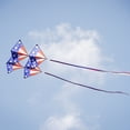 thumbnail image 5 of In the Breeze 3372 — Stars & Stripes Tri-Kite — Large Patriotic Cellular Single-Line Kite with Color-Coordinated Streamer Tails; Kite Line Included, 5 of 6