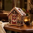 thumbnail image 7 of CHJK 3D Christmas House Diamond Art Kit for Adults, DIY Wooden Pearl Craft, Deer House with Rhinestones & Pearls for Holiday Table Home Decor, 7 of 7
