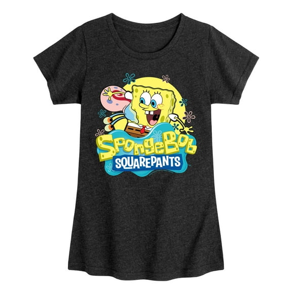 SpongeBob SquarePants - SpongeBob and Gary - Toddler & Youth Girls Short Sleeve Graphic T-Shirt