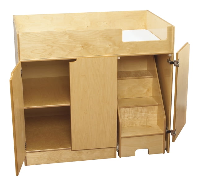 Childcraft Changing Table with Steps on Right, 42 x 271/8 x 371/2