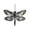 F Clear, variant on Stained Glass Window Hanging Dragonfly Suncatcher Outdoor Garden Hanging Decor Housewarming Gift Home Wall Art 1 Count Clear