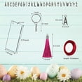 thumbnail image 4 of Abbracc Acrylic Keychain Tassels Charms Set Bulk Pendants w/ Key Chain Letter Rectangle, 4 of 9