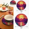 thumbnail image 3 of Coolnut Sunset Beach Trivets Pot Holders Set of 2 Potholders for Kitchens Pure Cotton Thread Weave Trivets,Hot Pads for Kitchens,Coasters,Placemats,Spoon Rest for Cooking Home Decor, 3 of 7