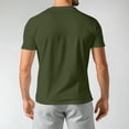 thumbnail image 5 of Hogleaql American Flag T-Shirt for Men Crew Neck American Flag Short Sleeve Tops Patriotic Dressy Independence Day Themed Loose Fit Tshirt Army Green XL, 5 of 6