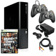 thumbnail image 1 of Restored Microsoft Xbox 360 Console Model E 4GB with GTA IV and Two Retrofam Controllers Black (Refurbished), 1 of 5