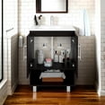 thumbnail image 2 of Conrad Free Standing Resin Sink Bathroom Vanity With One Door Cabinet, And Open Shelf, 2 of 9