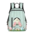 thumbnail image 3 of Balery White Bunny Bottom And Easter Eggs Lightweight Backpack for Men and Women - Durable and Water-Resistant, Ideal for School, Work, Travel, and Everyday Use, 3 of 9