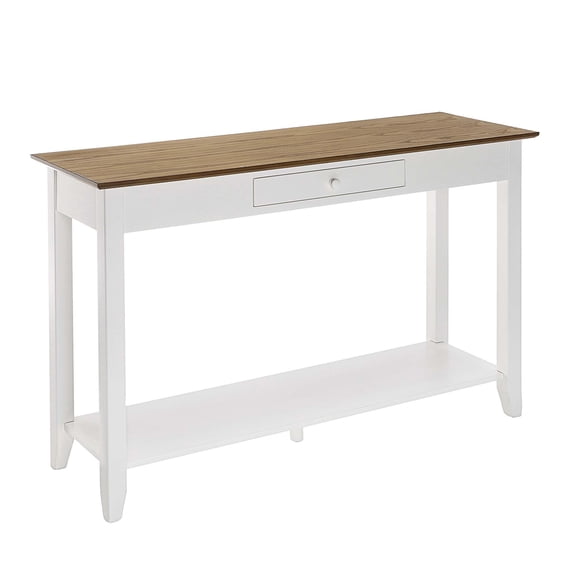 Convenience Concepts American Heritage 1 Drawer Console Table with Shelf