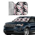 thumbnail image 2 of Yiaed Orchids Flowers Print Car Windshield Sunshade Front Auto Car Front Window Sun Shade Foldable Sun Visor Shield Cover Auto Accessories for Sedan SUV Truck-Medium, 2 of 5