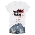 thumbnail image 1 of AWZXDE T-Shirts Élégants pour Femmes - T-Shirt à Manches Courtes Imprimé Col Rond pour Usage Quotidien Sorties Décontractées et Superposition, 1 of 4