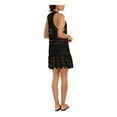 thumbnail image 2 of Miken Swim Black Sleeveless Crochet Racerback Drop-Waist Dress Cover-Up XS, 2 of 4