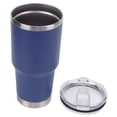 thumbnail image 2 of Botella aislada al vacío Taza térmica de acero inoxidable Taza de café Doble pared con tapa para viajesAzul, 2 of 14