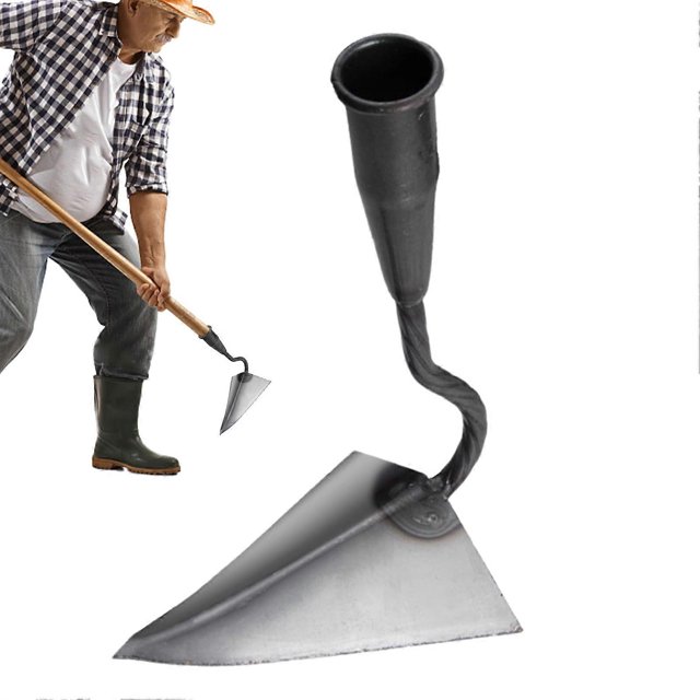 Hoe Gardening Tool Ergonomic Manual Weeding Hoe For Soil Preparation Lawn Care Flower Beds And Green Spaces 26.5 cm