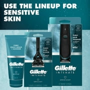 Gillette Intimate i5 Men's Pubic Hair Trimmer for Men, Waterproof, Body Groomer, Black