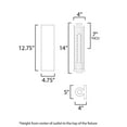thumbnail image 4 of Maxim Lighting - Opulent - 2 Light Outdoor Wall Sconce-14 Inches Tall and 5, 4 of 5