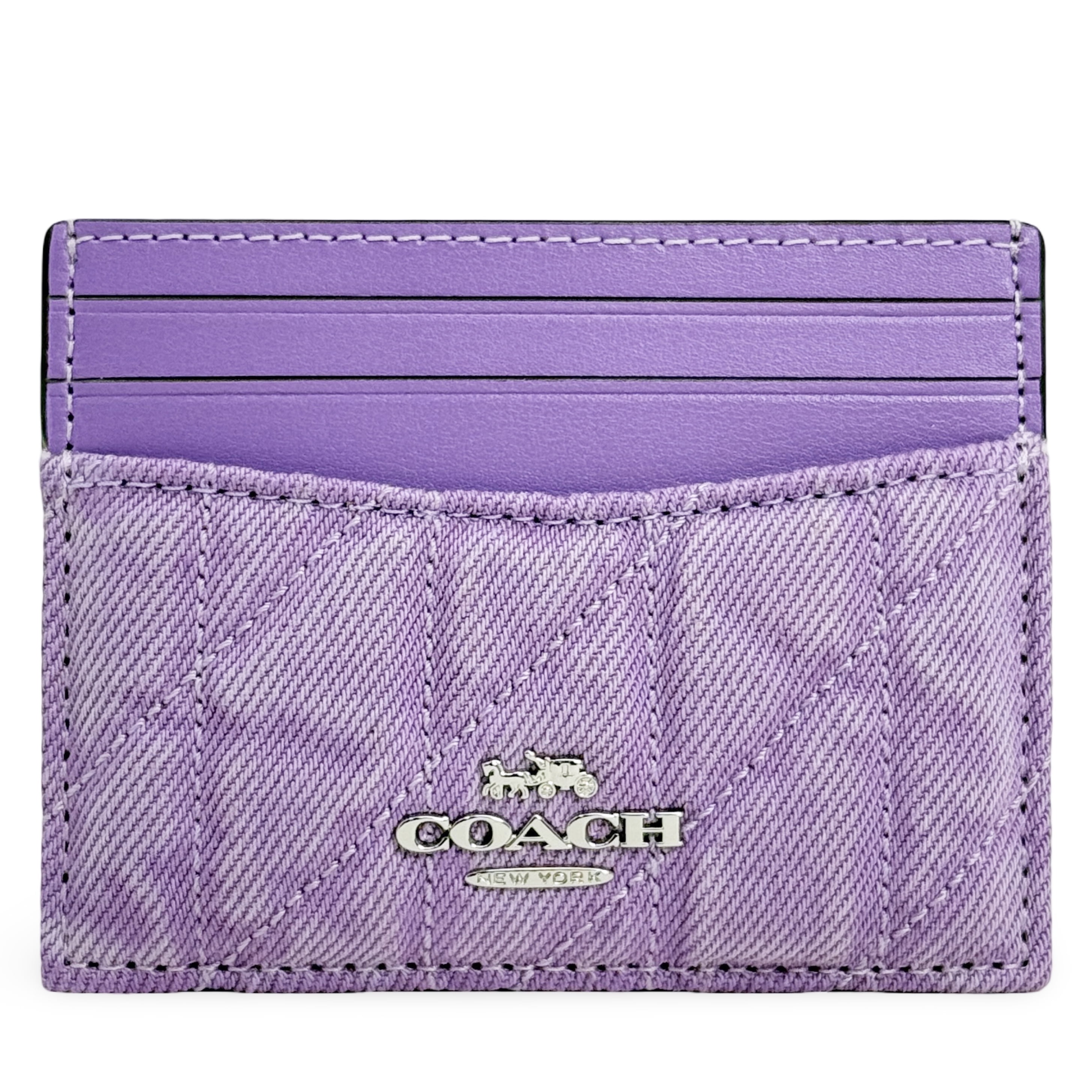 Coach Womens Mini Skinny Id Case In Signature Canvas CI185-B4NQ4