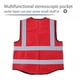 thumbnail image 5 of Chaleco reflectante multicolor de seguridad (rojo), 5 of 9