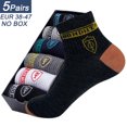 thumbnail image 1 of 5 pares de calcetines deportivos para hombre de primavera y otoño ocio de verano absorbente de sudor cómodo fino transpirable baloncesto Meias EU 38-47, 1 of 5
