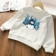 thumbnail image 4 of Sudadera con estampado de lazo de muñeco de nieve para niños, sudadera con capucha de polar de invierno para niños y niñas, ropa de manga larga, atuendo navideño para las fiestas, sudaderas, 4 of 5