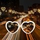 thumbnail image 3 of Gafas de sol de corazón 3d de 3 piezas con gafas de sol especiales en forma de corazón con efectos de corazón, 3 of 5