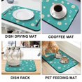 thumbnail image 4 of Washable Rubber Daisy Cute Floral Dish Drying Mats for Kitchen Counter Home Large Coffee Bar Pad Accessories and Decor for Utensils Stemware 19.5''x12'', 4 of 7