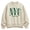 CREAM, variant on - NYC Athletic Club Oversized Fleece Crew Sweatshirt