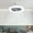 Gray, variant on YiBai Ceiling Fan With Lights, Enclosed Low Fan Light, Ceiling Light With Fan, Hidden Fan With E27 Lamp, Gray #N.781