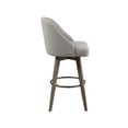 thumbnail image 3 of Pearce Bar Stool with Swivel Seat, INCLAKE Counter Height Swivel Barstool,42.5"Seat Height Upholstered Bar Stool-Gray, 3 of 7