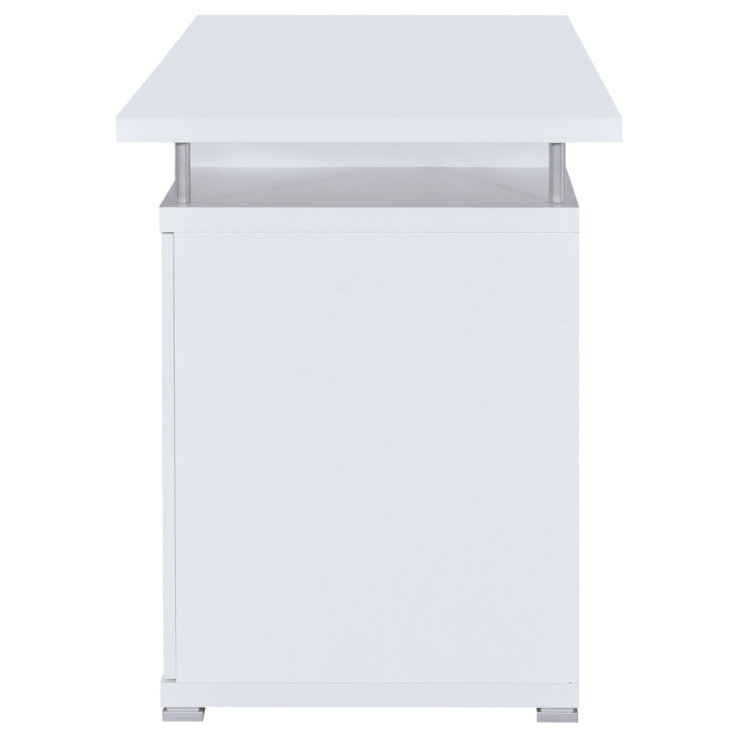 Tracy 55-inch 2-drawer Wood Office Computer Desk White