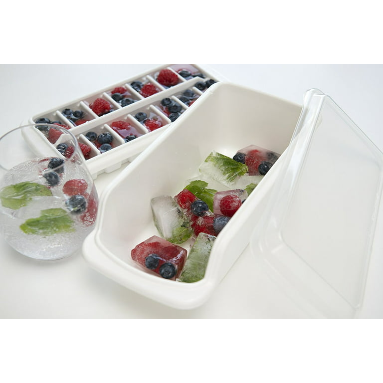 Lustroware Covered Ice Tray with Storage Bin, Set of 3 - Macy's
