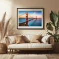 thumbnail image 3 of The Golden Gate Bridge 02 - San Francisco California Photography Bridge Landscape Architecture Scenic Sunset Travel Poster Coast Black Framed Wall Art Print 6 x 8 inches, 3 of 4