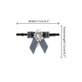 thumbnail image 2 of Corbata ajustable con lazo para mujeres INSPIRE CHIC, decorada con diamantes, para camisas de uniforme, gris, talla única, 2 of 5