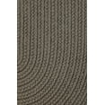 thumbnail image 2 of Indoor/Outdoor Solid Brown Area Rug, Braided Textured Design, 2Ft. X 8Ft. Oval Runner Reversible Carpet, 2 of 2