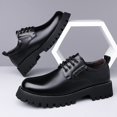 thumbnail image 4 of Men's Platform Lace-Up Leather Shoes, 4 of 7