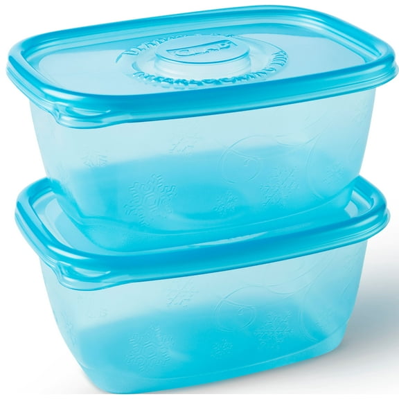 Gladware - Freezerware 64oz - Large Rectangle - 2ct