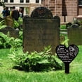 thumbnail image 4 of Heart Shaped Angel Butterfly Garden Stake Memorial Remembrance Plaque Stake for Cemetery Acrylic Waterproof Sympathy Garden Stakes for Yard Grave Cemetery Black DIY, 4 of 9