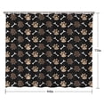 thumbnail image 5 of Paw Prints and Bones Shower Curtain 84"x72" ,Bathroom Decorative Shower Curtains Set with 12 Hooks,Modern Waterproof Washable Shower Curtain, 5 of 6