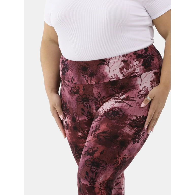 Maroon Tie-Dye Plus Size Leggings Maroon Tie-Dye Plus Size Leggings