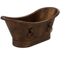 thumbnail image 3 of Novatto NBT-ADA-72 The Adamo Freestanding 72" L Copper Freestanding Bathtub, 3 of 16