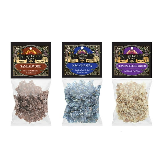 Aromatic Blend 3 Packs 1 Ounce Resin Incense Set Natural Resin | DIY Smudge Cup