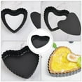 thumbnail image 5 of Toyandona Heart Shape Carbon Steel Baking Pan Non Sticky Black Kitchen Bakeware Tray, 5 of 8