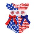 thumbnail image 4 of Toddler Kids Girls T Shirts Short Sleeve Denim Shorts Bottoms Casual Casual Summer Tees 18-24 Months, 4 of 4