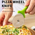thumbnail image 6 of FHBVT Stainless Steel Pizza Wheel Knife Circular Pizza Cutter Ergonomic Handle for Easy Cutting Food-Grade Blade with Protective Cover Ideal for Home Baking Pizza Making and Parties, 6 of 7