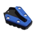 thumbnail image 3 of Zorion Motorcycle Kickstand Plate, Motorcycle Stand Pad, Enlarged Bottom Foot Extension Blue, 3 of 9