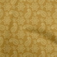 thumbnail image 1 of oneOone Rayon Dark Mustard Fabric Floral Craft Projects Decor Fabric Printed By The Yard 56 Inch Wide, 1 of 4