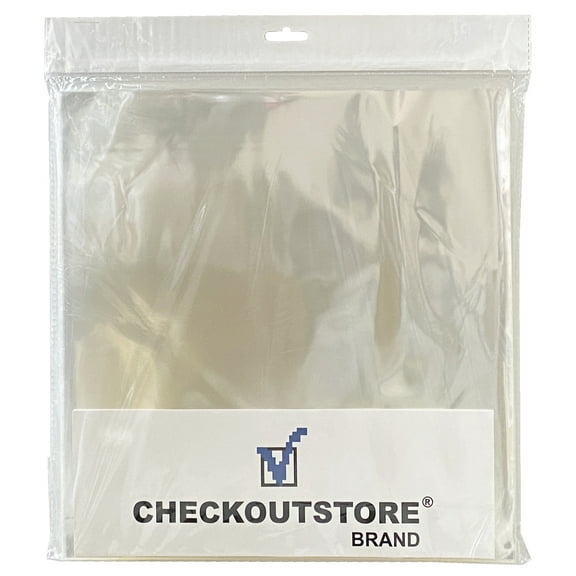 CheckOutStore 2500 Clear Plastic OPP for 12" LP Vinyl 33 RPM Record Album Covers (Outer Sleeves)