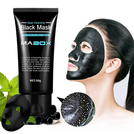 Lacyie MABOX Blackhead Acne Remover Mineral Mud Mask Shrink Pores Oil Control Anti-acne Nose Facial Mask