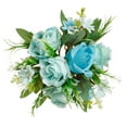 thumbnail image 1 of Bolas de flores de boda, flores falsas, perfectas para decoración de mesa de fiesta, ramo para centros de mesa de boda , azul BLESIY Fiesta, 1 of 8