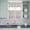 SteelBlue, variant on 3 Piece Kitchen Curtains and Valances Set Boho Floral Cafe Curtains 24 Inch Length Modern Watercolor Red Blue Flower Plant Valance & Tier Curtain for Living Room Bedroom Window 54"x18" 27"x24"*2