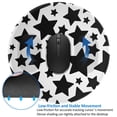 thumbnail image 4 of ZNDUO 2 Pack Round Mouse Pad Black and White Star Doodle 7.9" Small Non-Slip Rubber Gaming Mousepad Desk Mat for Home Office, 4 of 7